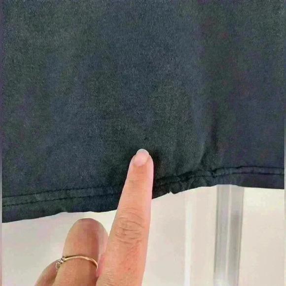 The Beatles Black Let it Be - Apple Logo Band Tee - Mens Size Medium Distressed - Picture 5 of 5